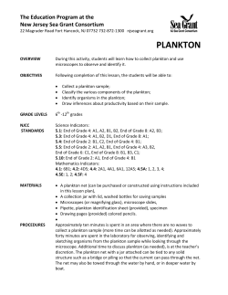 Plankton - New Jersey Sea Grant Consortium
