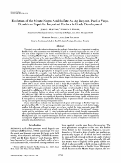 Evolution of the Monte Negro Acid Sulfate Au