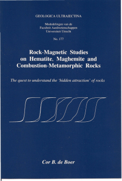 Combustion-metamorphic rocks - Utrecht University Repository