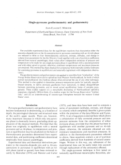 Single-pyroxene geothermometry and geobarometry