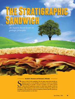 An inquiry-based lesson on geologic principles