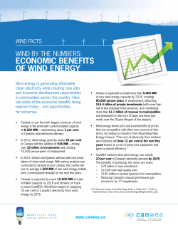 EconoMic BEnEfits of Wind EnErgy