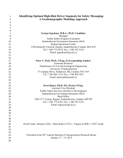 Identifying Optimal High-Risk Driver Segments for Safety Messaging