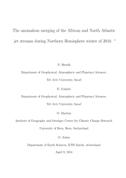 The anomalous merging of the African and North Atlantic jet streams