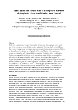 Debris cover and surface melt at a temperate maritime
