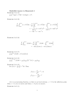 Math1024 Answer to Homework 3 Exercise 3.4.2 (2) &int; x2 log(1 + t2