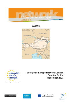 Austria Enterprise Europe Network London Country Profile
