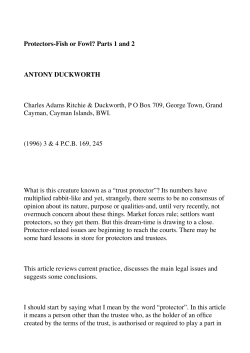 Protectors-Fish or Fowl? Parts 1 and 2 ANTONY
