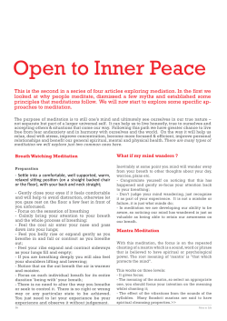 Open to Inner Peace