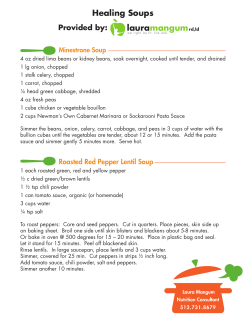 Roasted Red Pepper Lentil Soup