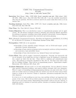 754 Homeworks and Handouts