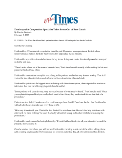 Dentistry with Compassion: Specialist Takes Stress Out of Root Canals