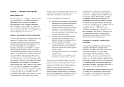 Chapter 17 Education in cartography