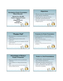 Poster Poll - Annual Pediatric Nursing Conference