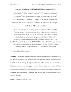 Overview of the Recent DiMES and MiMES Experiments in DIII