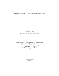 identity distress in relationship to post traumatic stress, exposure