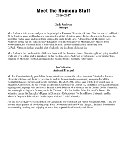 Meet the Romona Staff