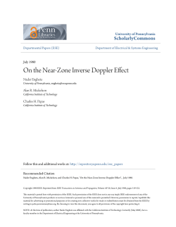On the Near-Zone Inverse Doppler Effect