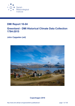 DMI Report 16-04 Greenland