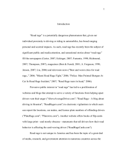 Road rage - Robert Nemerovski, Psy.D