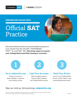 Steps for Linking College Board and Khan Academy Accounts | SAT