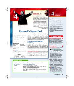 Roosevelt`s Square Deal