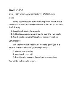 (Day 1) 1/10/17 Meta: I can talk about what I did over Winter break