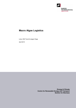 Macro Algae Logistics