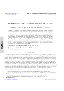 Discrete mechanics and optimal control: An analysis\*