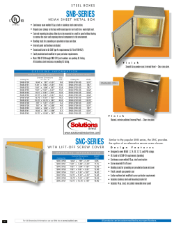 BUD Industries SNB, SNC Series NEMA Metal