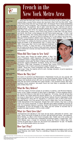 French in the New York Metro Area