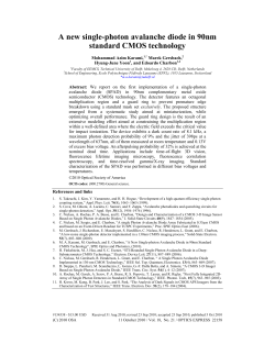 A new single-photon avalanche diode in 90nm standard CMOS