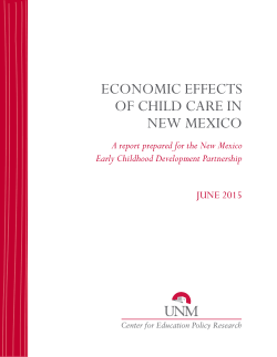 economic effects of child care in new mexico