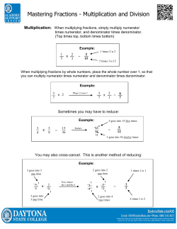 Conquering Fractions (Multiplying/Dividing)