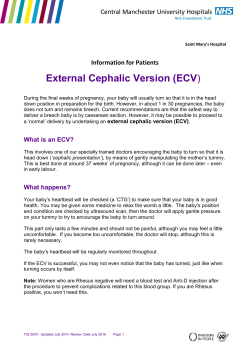 External Cephalic Version (ECV)