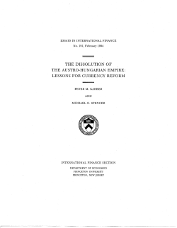 The Dissolution of the Austro-Hungarian Empire: Lessons for