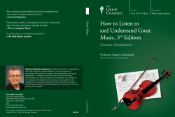 How to Listen to and Understand Great Music, 3rd Edition