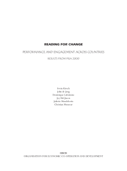 reading for change performance and engagement