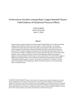 Performance Variation among Major League