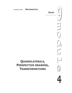QUADRILATERALS, PERSPECTIVE DRAWING