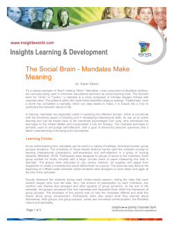 The Social Brain - Mandalas Make Meaning