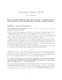 Homework Five Solution– CSE 355