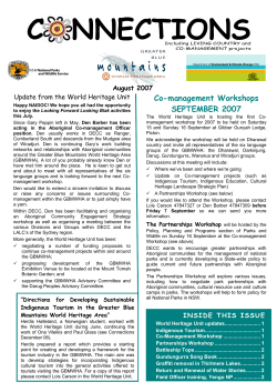 c nnections - Office of Environment and Heritage