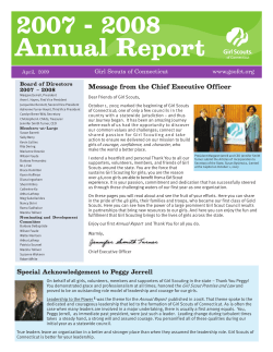 2007-2008 - Girl Scouts of Connecticut