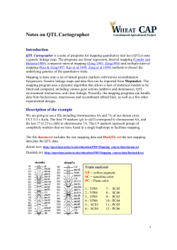 Notes on QTL Cartographer