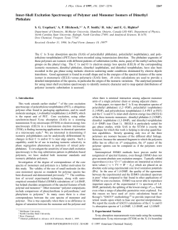 Inner-Shell Excitation Spectroscopy of Polymer and Monomer