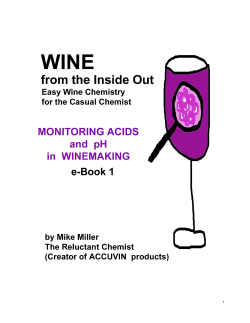 Easy Wine Chemistry: Monitoring Acids and pH in Winemaking