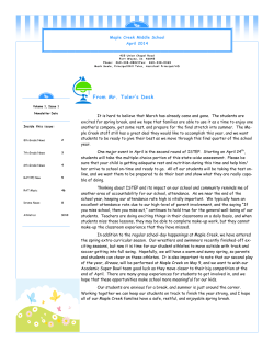 From Mr. Toler`s Desk