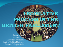 legislative process in the british parliament