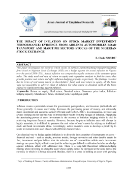 . THE IMPACT OF INFLATION ON STOCK MARKET INVESTMENT